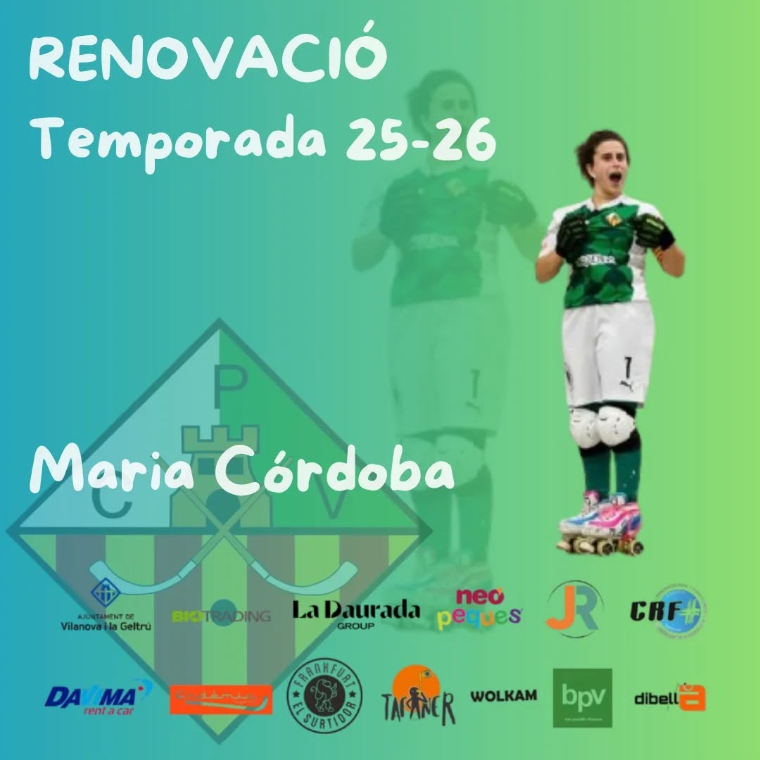 🟢 RENOVACIÓ TEMPORADA 25-26⚪️
Maria Córdoba seguirà una altra temporada a les files del primer equip femení.
🏑 Després del seu retorn a pista a mitjana de la temporada passada, aquesta any sumarà a l'equip des de l'inici de campanya.
😍 Endavant @mcordoba7 !