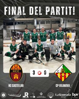 Derrota davant el @hoquei_club_castellar per 3-0!

Seguim treballant nois!💪🏻💚🤍
