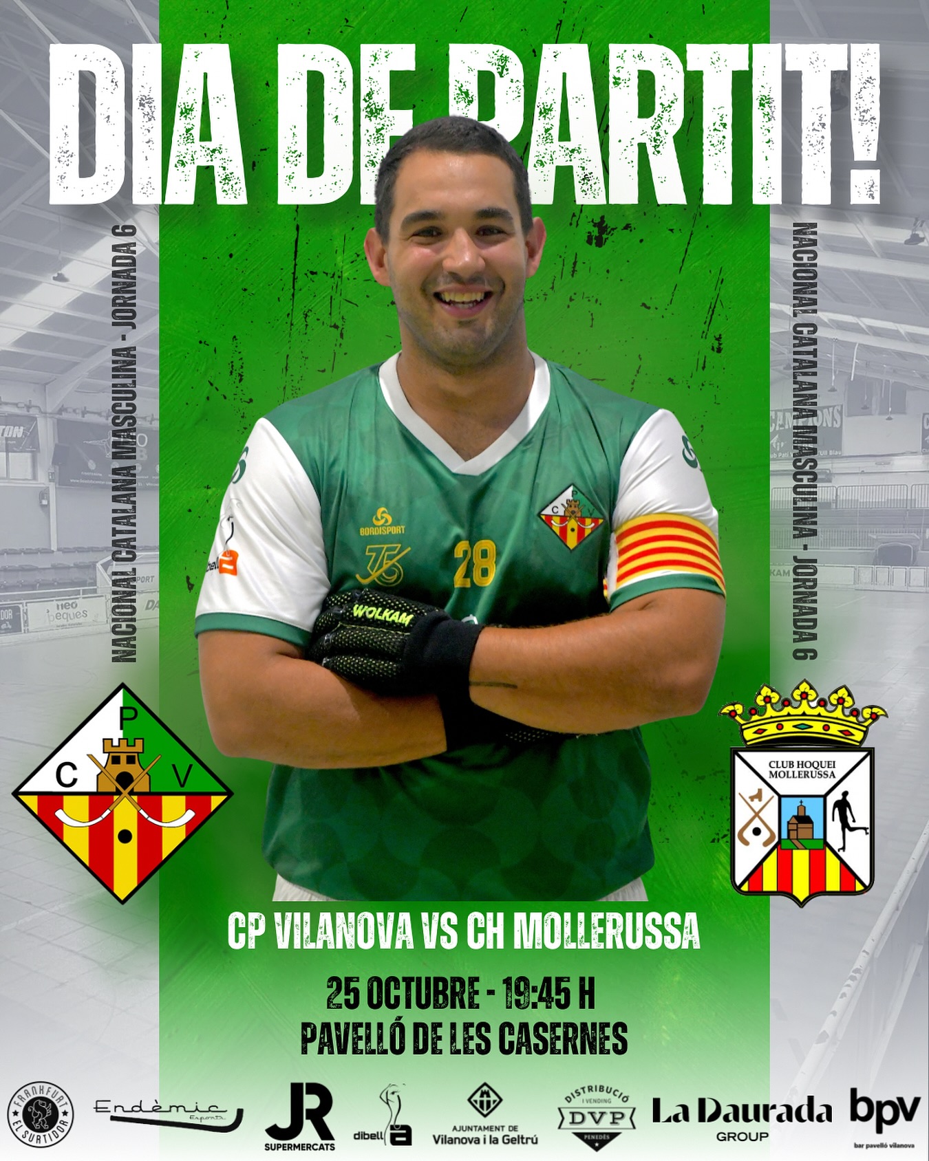 Dissabte disputarem la jornada 6 de Nacional Catalana!💚🤍

@cpvilanova vs @chmollerussaprevintegral 

25/10/25 🗓️
19:45h ⏰
Pavelló de les Casernes📍
Canal Blau Televisió📺

Som-hi patí!💪🏻