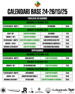 Partits del cap de setmana 24-26 Octubre!💚🤍

Som-hi patí!🔥