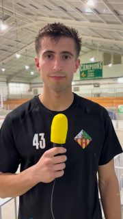 Les paraules de @albertmarimon43 i @aresnoguera abans dels partits del cap de setmana!💚🤍