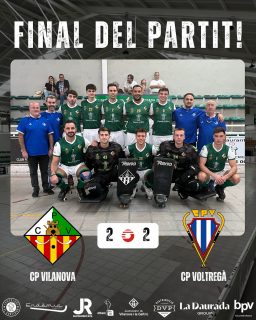 Empat davant el @cpvoltrega per 2-2!

Gols (x1) @joseloda (x1) @_.jjooordiii26 

Seguim treballant nois!💪🏻💚🤍