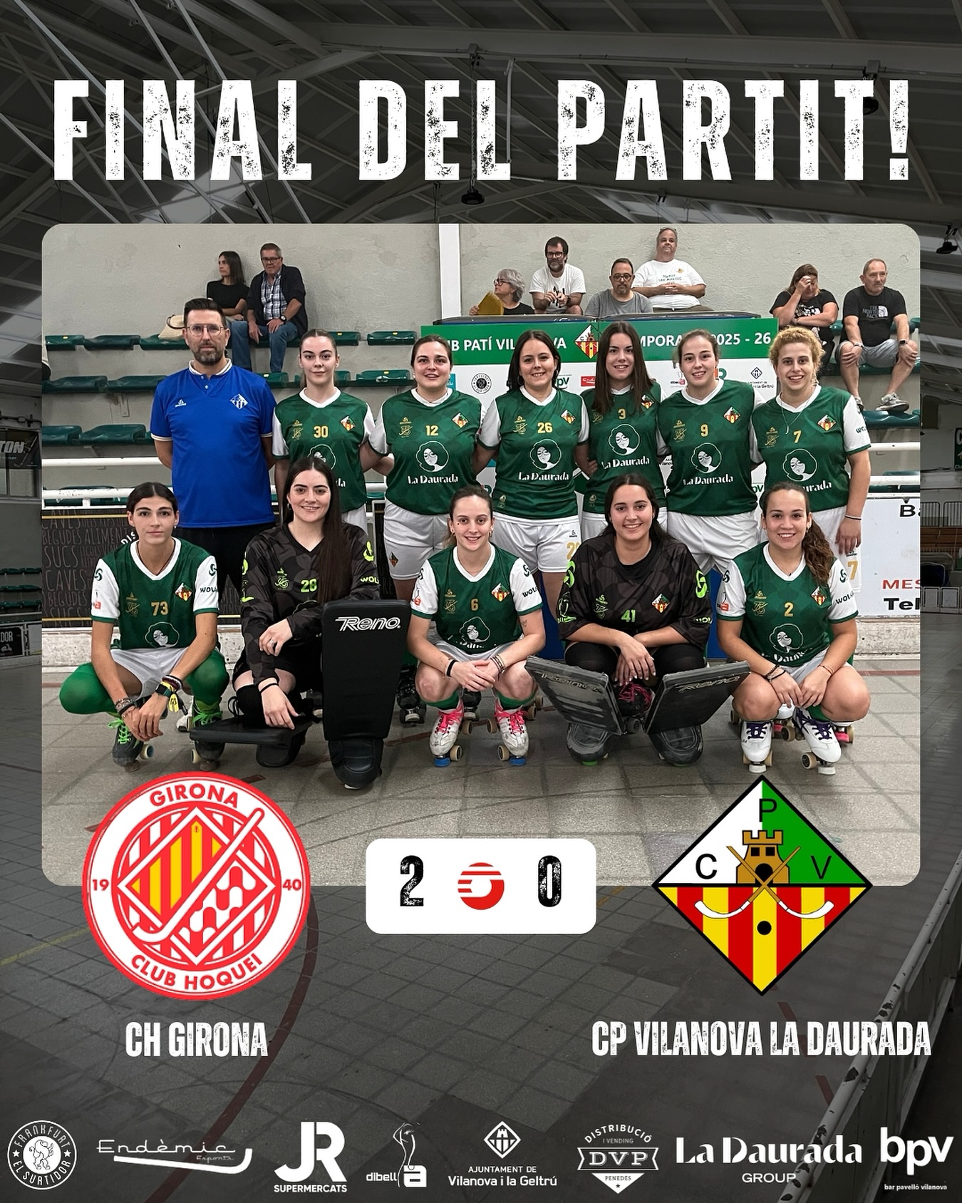 Derrota davant el @girona.ch per 2-0!

Seguim treballant noies!💪🏻💚🤍