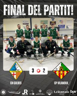 Derrota davant el @chcaldes per 3-2!

Gols (x1) @davidlecha8 (x1) @marccarrasco__ 

Seguim treballant nois!💪🏻💚🤍