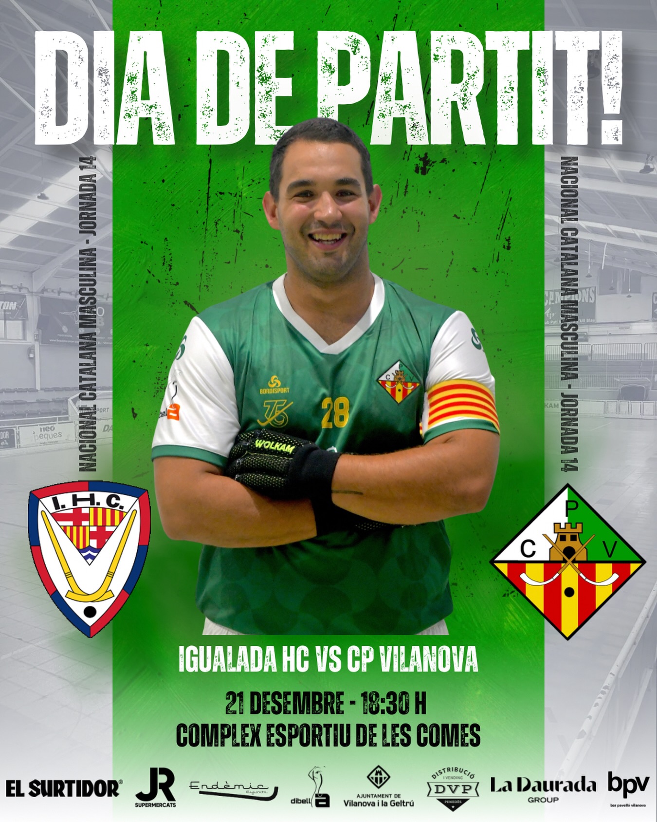 Diumenge disputarem la jornada 14 de Nacional Catalana!💚🤍

@igualadahc vs @cpvilanova 

21/12/25 🗓️
18:30 ⏰
Complex Esportiu de les Comes 📍
Canal Blau Ràdio📻

Som-hi patí!💪🏻