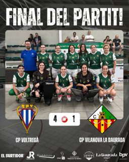 Derrota davant el @cpvoltrega per 4-1!

Gols (x1) @m.asensi16 🏑

Seguim treballant noies!💪🏻💚🤍