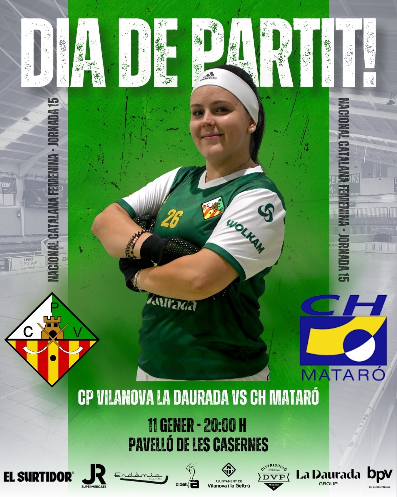 Diumenge disputarem la jornada 15 de Nacional Catalana!💚🤍

@cpvilanova vs @chmataro_oficial 

11/01/26 🗓️
20:00h ⏰
Pavelló de les Casernes📍

Som-hi patí!💪🏻