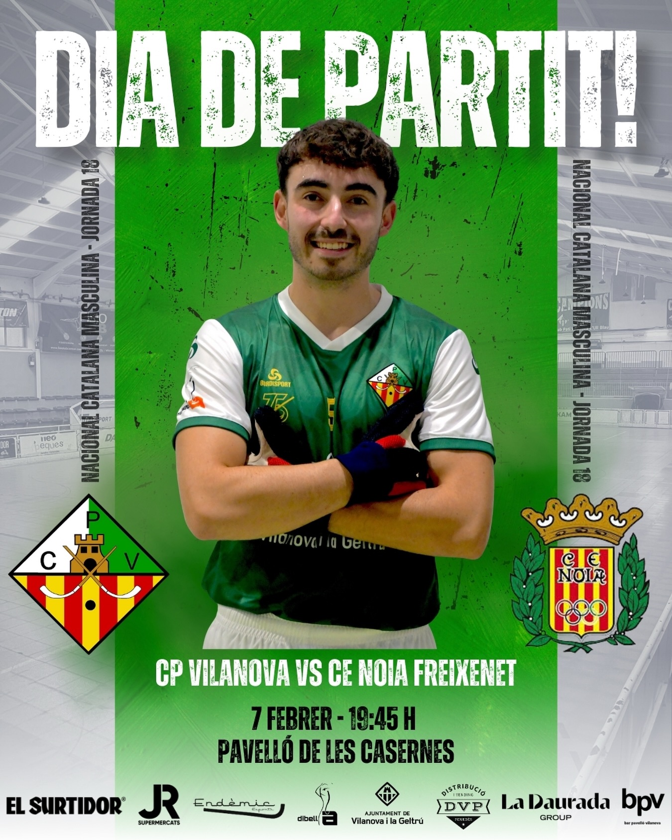 Dissabte disputarem la jornada 18 de Nacional Catalana!💚🤍

@cpvilanova vs @cenoia 

7/02/26 🗓️
19:45h ⏰
Pavelló de les Casernes📍
Canal Blau Televisió📺

Som-hi patí!💪🏻