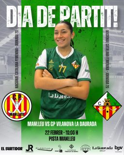 Diumenge disputarem la jornada 20 de Nacional Catalana!💚🤍

@clubpatimanlleu vs @cpvilanova 

22/02/26 🗓️
18:00h ⏰
Pista de Manlleu📍

Som-hi patí!💪🏻