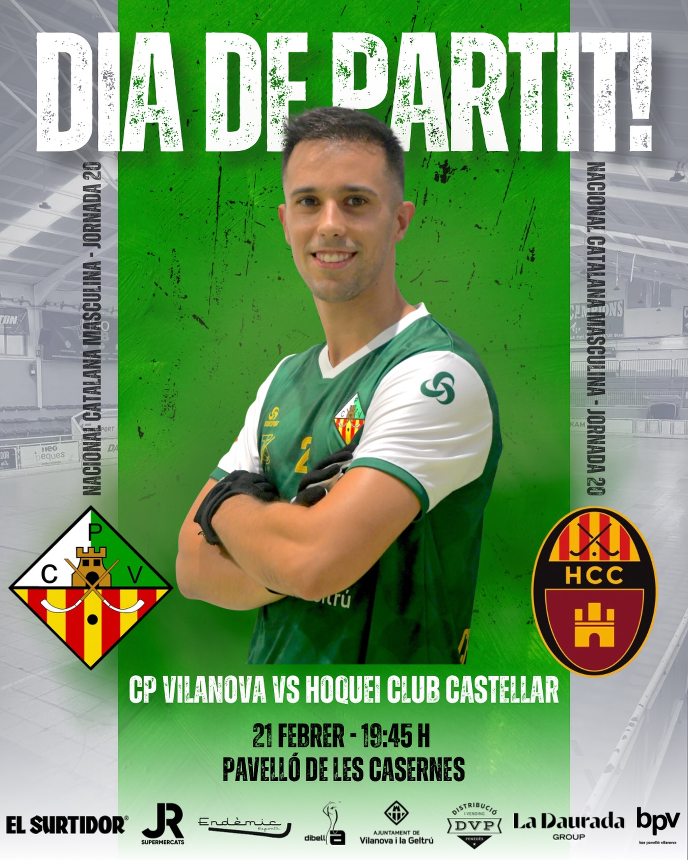 Dissabte disputarem la jornada 20 de Nacional Catalana!💚🤍

@cpvilanova vs @hoquei_club_castellar 

21/02/26 🗓️
19:45h ⏰
Pavelló de les Casernes📍
Canal Blau Televisió📺

Som-hi patí!💪🏻