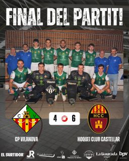 Derrota davant el @hoquei_club_castellar per 4-6!

Gols (x2) @usebri99 (x1) @joan_vazquez7 (x1) @b_manent2 🏑

Seguim treballant nois!💪🏻💚🤍