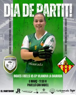 Diumenge disputarem la jornada 22 de Nacional Catalana!💚🤍

@chpbiguesiriells vs @cpvilanova 

8/03/26 🗓️
17:00h ⏰
Pavelló can Badell📍

Som-hi patí!💪🏻