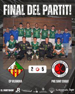 Derrota davant el @phcsantcugat per 2-5!

Gols (x1) @_.jofrixx._ (x1) @davidlecha8 🏑

Seguim treballant nois!💪🏻💚🤍