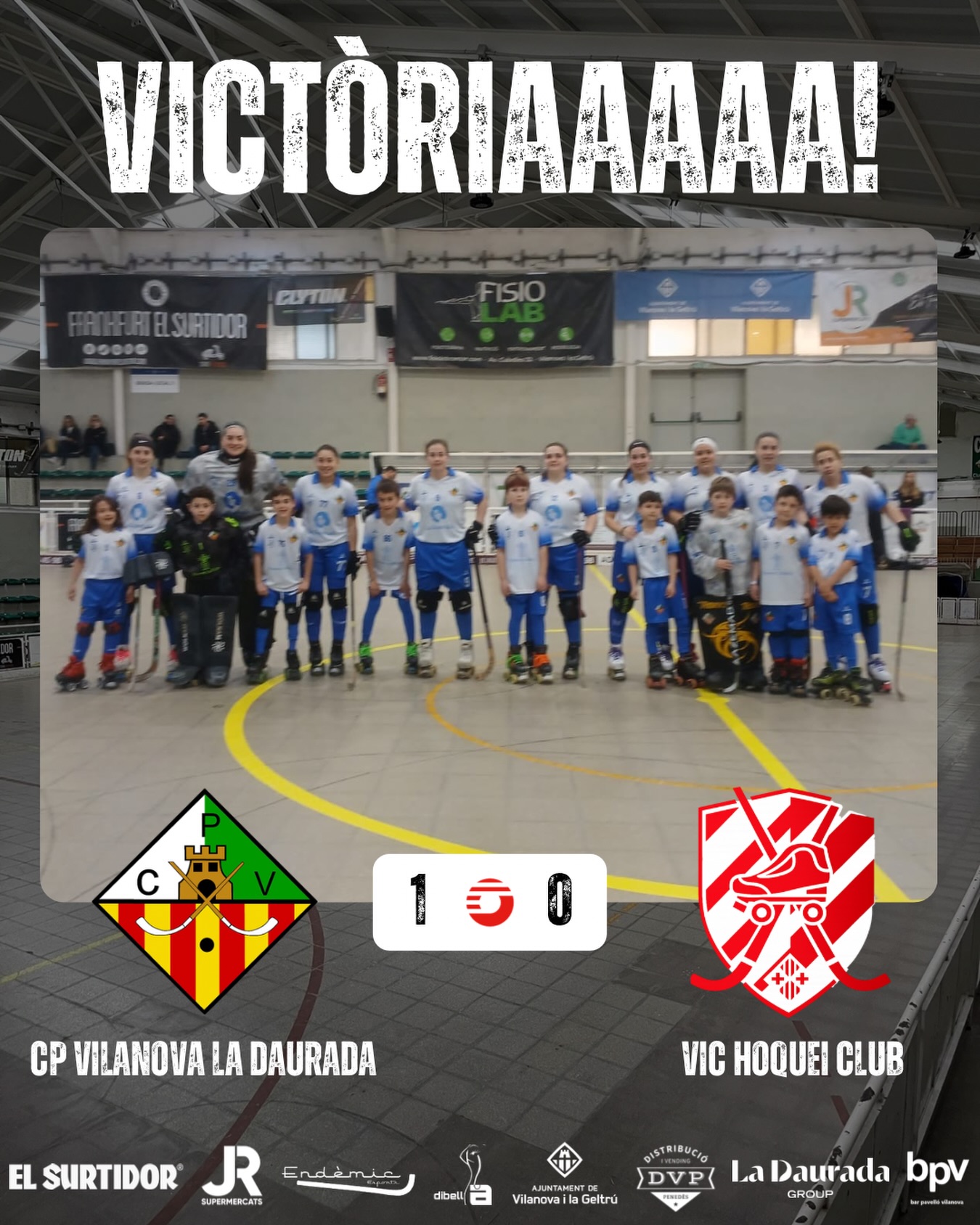 Victòria davant el @vichoqueiclub per 1 - 0!

Gols (x1) @lubamuro_77 🏑

Seguim treballant noies!💪🏻💚🤍
