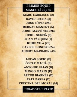 💚 75 ESSENCIALS 🤍

La unió que ens fa únics!🤜🏻🤛🏻

Continuem el viatge per la nostra història posant el focus en les plantilles d’aquest any tan especial. Aquí teniu els nostres PRIMERS EQUIPS!