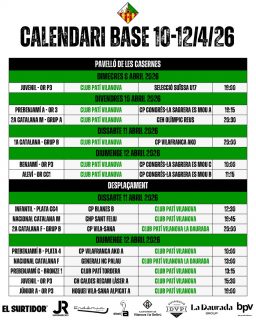 Partits del cap de setmana del 10-12 d’Abril!💚🤍

Som-hi patí!🔥