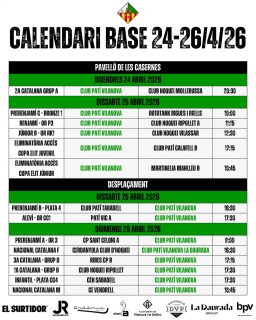 Partits del cap de setmana del 24-26 d’Abril!💚🤍

Som-hi patí!🔥