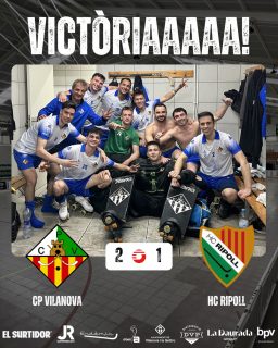 Victòria davant el @hoqueiclubripoll per 2-1!

Gols (x2) @_.jofrixx._ 🏑

Seguim treballant nois!💪🏻💚🤍