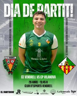 Diumenge disputarem la jornada 28 de Nacional Catalana!💚🤍

@okcevendrell vs @cpvilanova 

26/04/26 🗓️
18:45 ⏰
Club d’Esports Vendrell📍
Canal Blau Ràdio📻

Som-hi patí!💪🏻