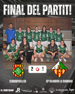 Derrota davant el @cerdanyola_ch per 2 - 1!

Gols (x1) @queeraalt_12 🏑

Seguim treballant noies!💪🏻💚🤍