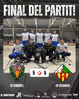 Empat davant el @okcevendrell per 5-5!

Gols (x2) @marccarrasco__ (x1) @joan_vazquez7 (x1) @_.jjooordiii26 (x1) @usebri99 🏑

Seguim treballant nois!💪🏻💚🤍