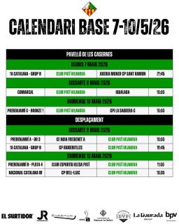 Partits del cap de setmana del 7- 10 de Maig!💚🤍

Som-hi patí!🔥