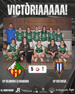 Victòria davant el @cpvoltrega per 5 - 1!

Gols (x2) @lubamuro_77 (x1) @m.asensi16 (x1) @queeraalt_12 (x1) @aresnoguera 🏑

Seguim treballant noies!💪🏻💚🤍
