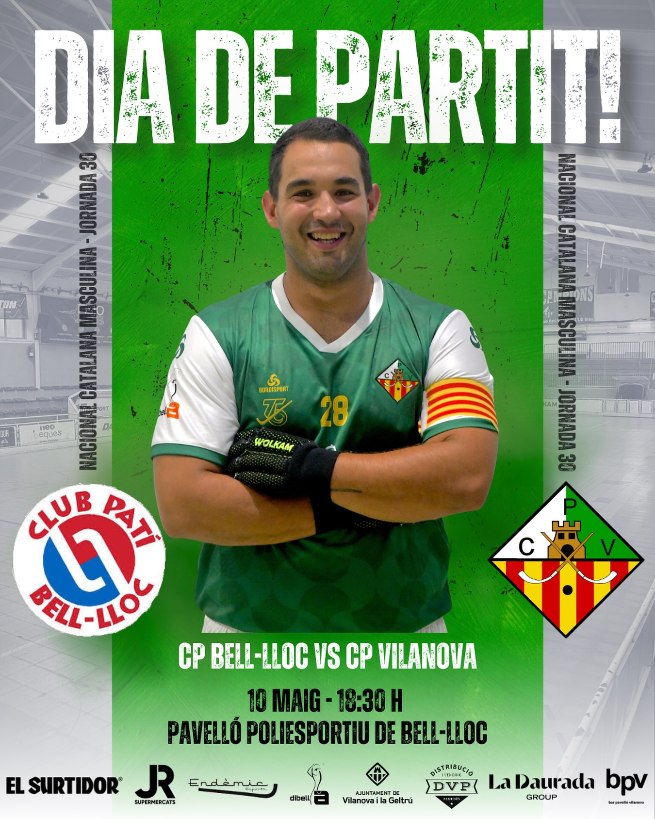 Diumenge disputarem la jornada 30 de Nacional Catalana!💚🤍

@cpbelloc vs @cpvilanova 

10/05/26 🗓️
18:30 ⏰
Pavelló poliesportiu de Bell-lloc📍
Canal Blau Ràdio📻

Som-hi patí!💪🏻