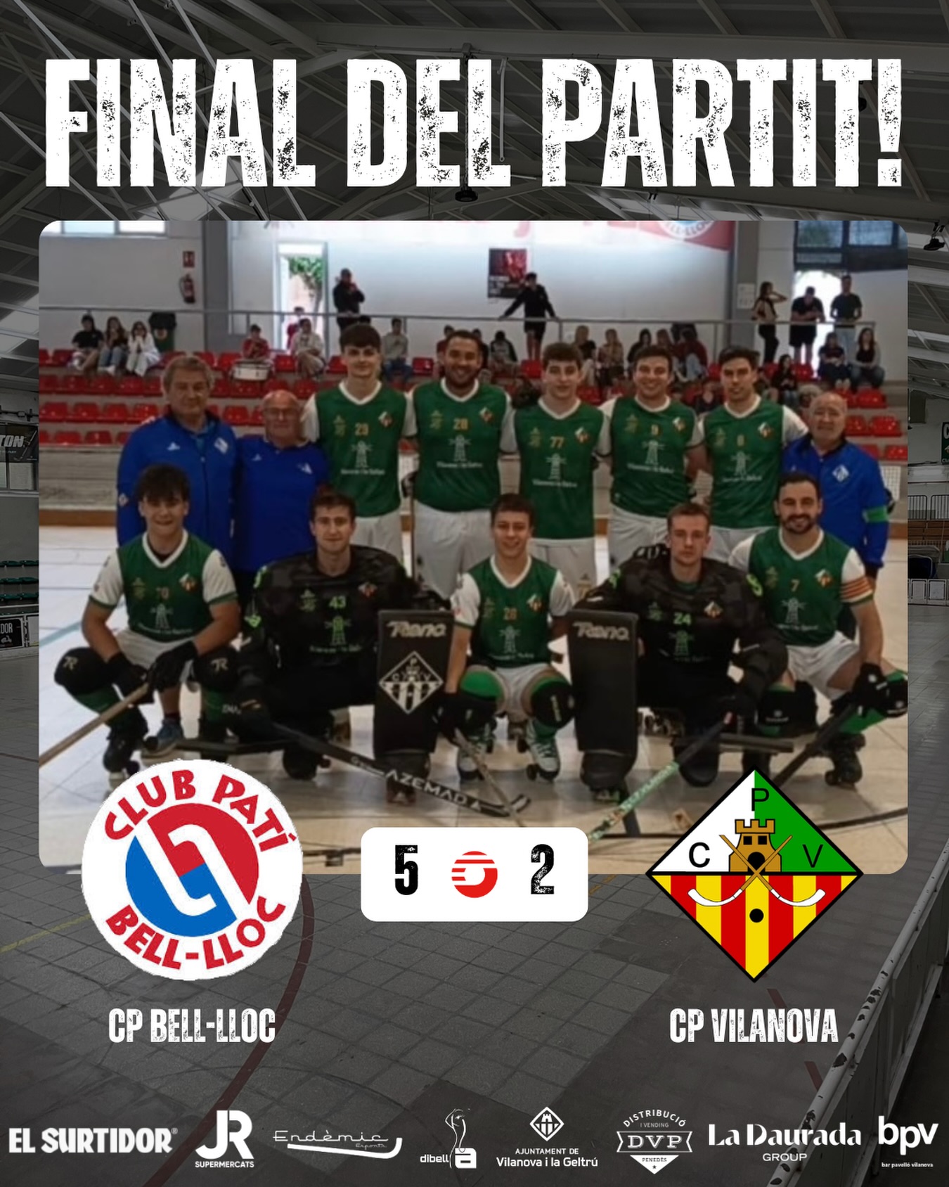 Derrota davant el @cpbelloc per 5-2!

Gols (x1) @davidlecha8 (x1) @_.jjooordiii26 🏑