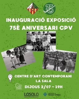 INAUGURACIÓ DE L'EXPOSICIÓ DEL 75è ANIVERSARI DEL CP VILANOVA!💚🤍

Estem d'aniversari i ho volem celebrar compartint amb tota la ciutat els nostres 75 anys d'història, records, èxits i passió per l’hoquei.
Us convidem oficialment a l'acte d'inauguració d'una exposició única on farem un viatge inoblidable en el temps a través d'imatges, records i moments que han marcat la vida del nostre club de generació en generació.

📍 Lloc: Centre d’Art Contemporani La Sala
🗓️ Data: Dijous 2 de juliol
⏰ Hora: 19:00h

Veniu a recordar d'on venim per agafar forces cap al futur!