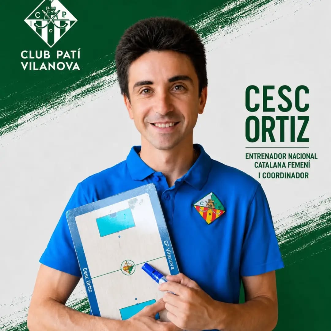 🏑 Benvingut de nou, Cesc Ortiz!
Ens fa molta il·lusió anunciar el retorn de Cesc Ortiz al club, on assumirà la coordinació de la nostra base i serà l'entrenador del Nacional Catalana Femení.
El Cesc ja coneix perfectament la casa després d'haver format part del nostre club durant molts anys, deixant una gran empremta en la formació dels nostres jugadors i jugadores.
Després d'una temporada ampliant la seva experiència a França, torna a casa amb nous coneixements, il·lusió renovada i moltes ganes de continuar fent créixer el nostre projecte esportiu.
💚 Benvingut de nou, @iamxeski ! Estem convençuts que la teva experiència i passió seran un gran actiu per al futur del club.🤍