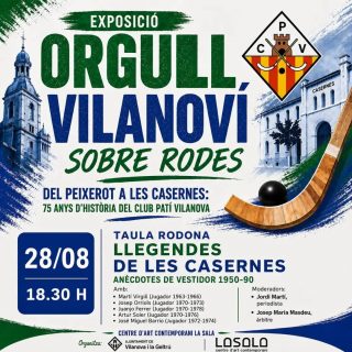 📢 I aquest divendres no us perdeu la tercera Taula rodona, "Llegendes de les Casernes. Anècdotes de vestidor 1950-1990".
En aquesta ocasió amb Martí Virgili, Josep Orriols, Juanjo Ferrer, Artur Soler i Jose Miguel Barrio com a protagonistes i moderada per Jordi Martí i Josep Maria Masdeu

✍️ Divendres 28 d'Agost
🕜 18:30h
📍 @lasalavilanovailageltru 

Us hi esperem!!💚🤍