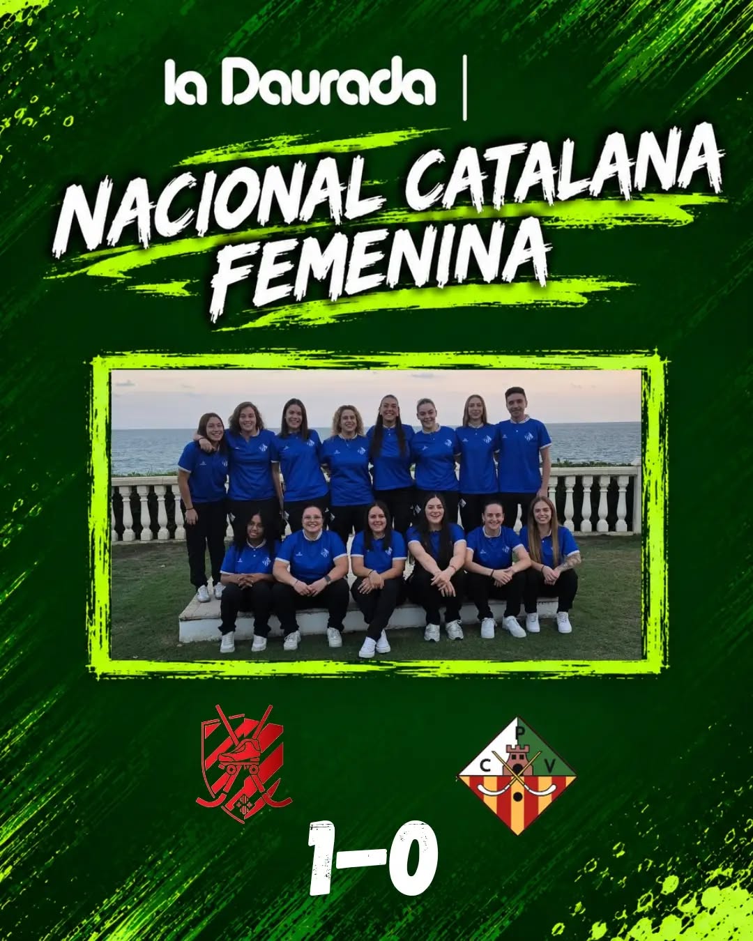 🏑 FINAL 

El nostre femení comença la Nacional Catalana sense pider guanyar a pista del Vic.

✍️ @vichoqueiclub 1 -0 CP Vilanova La Daurada

Un partit disputat fins als últims instants on l'empat ha estat a tocar💪

Seguirem treballant amb la mirada posada en el següent partit a Casernes🏑🏑

SOM-HI PATÍ! 💚🤍