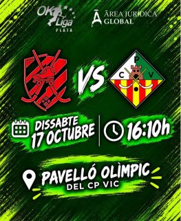 🔥 Desplaçament a casa del Patí Vic on el Ok Lliga Plata seguirà donant-ho tot a la pista.

@vichoqueiclub vs Área Jurídica Global CP Vilanova

🗓️ Dissabte 17/10
⏰ 16:10h
📍 Pavelló Olímpic del CP Vic

📺 Canal Blau

Som-hi patí!💪🏻