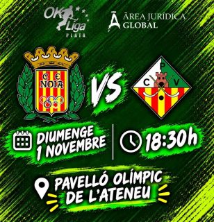🔥Aquest diumenge partit important a l'Ateneu per seguir lluitant a Ok Plata

@cenoia vs Área Jurídica Global CP Vilanova

🗓️ Diumenge 1/11
⏰ 18:30h
📍 Pavelló Olímpic de l'Ateneu

Som-hi patí!💪🏻