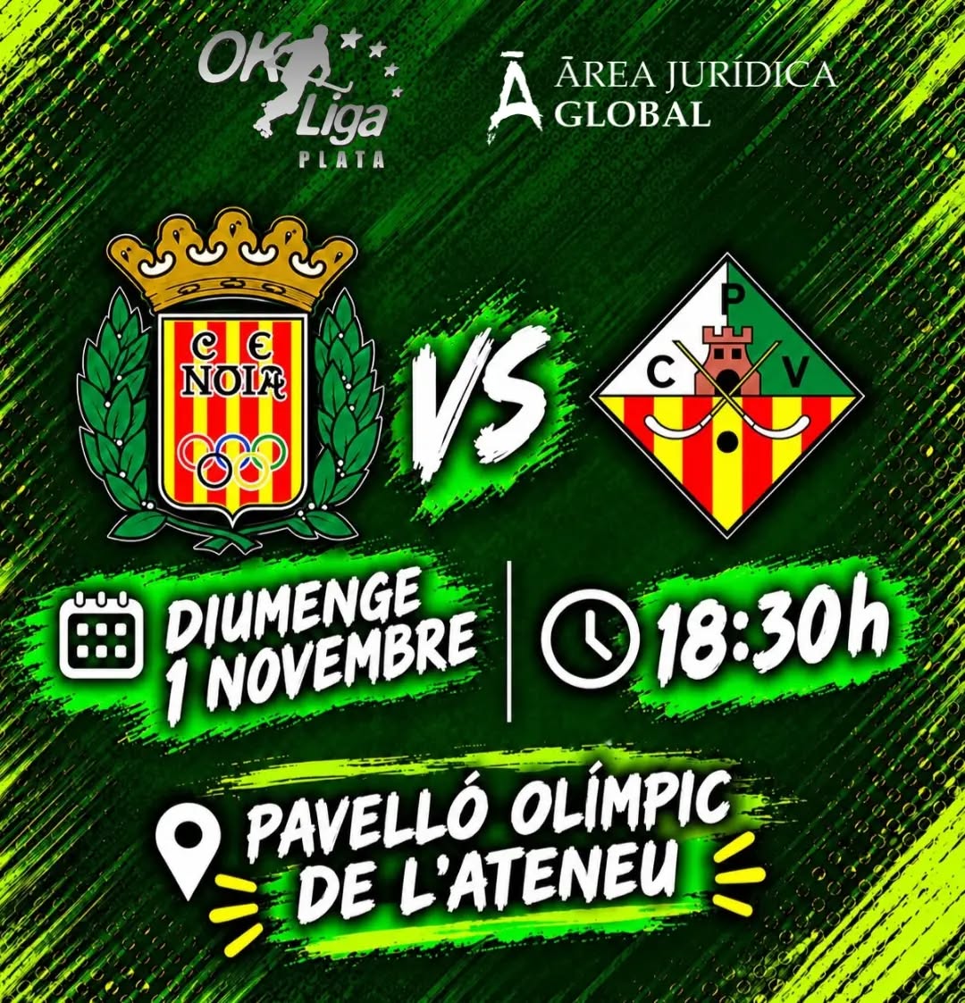 🔥Aquest diumenge partit important a l'Ateneu per seguir lluitant a Ok Plata

@cenoia vs Área Jurídica Global CP Vilanova

🗓️ Diumenge 1/11
⏰ 18:30h
📍 Pavelló Olímpic de l'Ateneu

Som-hi patí!💪🏻